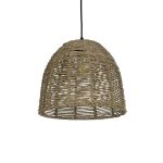 MEKA Boho Κρεμαστό Φωτιστικό Οροφής με Ντουί 1 x E27 AC 220-240V IP20 - Καφε - Μ30 x Π30 x Υ28cm