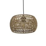 DARIO Boho Κρεμαστό Φωτιστικό Οροφής με Ντουί 1 x E27 AC 220-240V IP20 - Καφέ - Μ31 x Π31 x Υ18,5cm