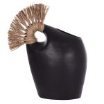 ΕΠΙΤΡΑΠΕΖΙΟ ΔΙΑΚΟΣΜΗΤΙΚΟ ALICA2 ΜΑΥΡΗ ΤΕΡΑΚΟΤΑ & GRASS--44x18x50Υεκ.