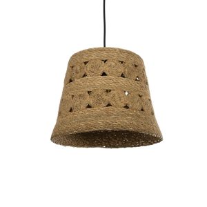 PANIER Boho Κρεμαστό Φωτιστικό Οροφής με Ντουί 1 x E27 AC 220-240V IP20 - Μπεζ - Μ32 x Π32 x Υ30cm