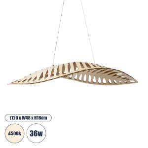 NANI Μοντέρνο Κρεμαστό Φωτιστικό Οροφής LED Φυσικό Λευκό