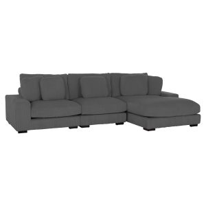 ΚΑΝΑΠΕΣ ΔΕΞΙΑ ΓΩΝΙΑ CRANFIELD ΓΚΡΙ ΡΙΓΕ ΥΦΑΣΜΑ 315x167(γωνία)x67Υεκ.