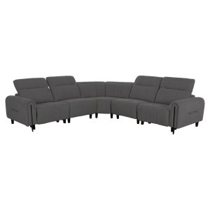 ΓΩΝΙΑΚΟΣ ΚΑΝΑΠΕΣ ΜΕ RECLINE ORACLE ΓΚΡΙ ΥΦΑΣΜΑ 260x260x90(κάθισμα)x94Υεκ.