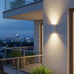 kelvo® BURANO KLV- Φωτιστικό Τοίχου / Απλίκα για 2 Λάμπες MR16 με Ντουί GU10 AC 220-240V Αδιάβροχο IP65 - Λευκό Ματ - Μ8 x Π8 x Υ15cm