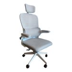 Καρέκλα γραφείου Recko ύφασμα mesh σε γκρι απόχρωση 56x62x116-125εκ