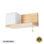 AMITY Μοντέρνο Φωτιστικό Τοίχου Απλίκα με Ντουί 1 E27 Μπεζ &