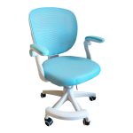 Καρέκλα γραφείου παιδική Bernu mesh σιελ 58x53x80-90εκ