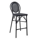 ΣΚΑΜΠΟ ΑΛΟΥΜΙΝΙΟΥ AZARIA LOOK ΜΑΥΡΟ ΜΕ TEXTLINE 44x52x115Υεκ.