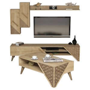 ΣΥΝΘΕΣΗ ΣΑΛΟΝΙΟΥ ΦΥΣΙΚΟ OAK 180x40x37εκ