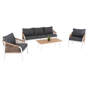 ΣΑΛΟΝΙ ΕΞΩΤ.ΧΩΡΟΥ 4ΤΜΧ MAERLY ΑΛΟΥΜΙΝΙΟ ΛΕΥΚΟ ΣΥΝΘΕΣΗ ΣΧΟΙΝΙ