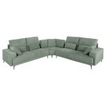 ΚΑΝΑΠΕΣ ΓΩΝΙΑ SYMMET ΜΕΝΤΑ ΥΦΑΣΜΑ-ΑΝΘΡΑΚΙ ΠΟΔΙΑ 314x314x90-102Yεκ.