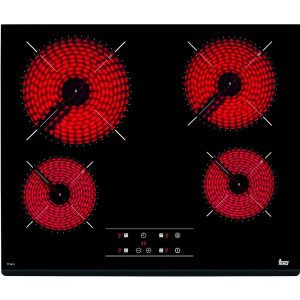 Εντοιχιζόμενη Κεραμική Εστία TEKA Αυτόνομη 4 Ζώνες με Λειτουργία Κλειδώματος 60cm TZ 6415 Μαύρο 40239040