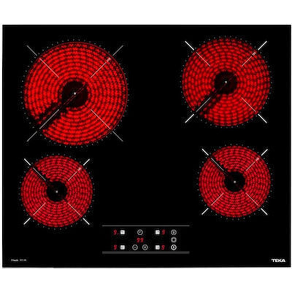 Συνδεόμενη Κεραμική Εστία TEKA για τον Φούρνο HSB 645E 60cm TTC PLV BK Μαύρο 112550016