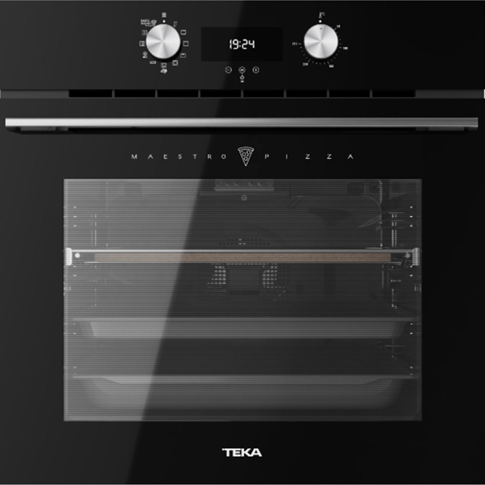 Εντοιχιζόμενος Φούρνος TEKA Πυρολιτικός με SurroundTemp 340ºC MaestroPizza 70lt 60cm HLB 8510 P Μαύρο 111000046