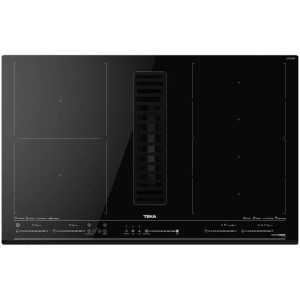 Εντοιχιζόμενη Επαγωγική Εστία TEKA 4 Ζώνες και Ενσωματωμένο Απορροφητήρα 80cm AFF MST BK Μαύρο 112730000