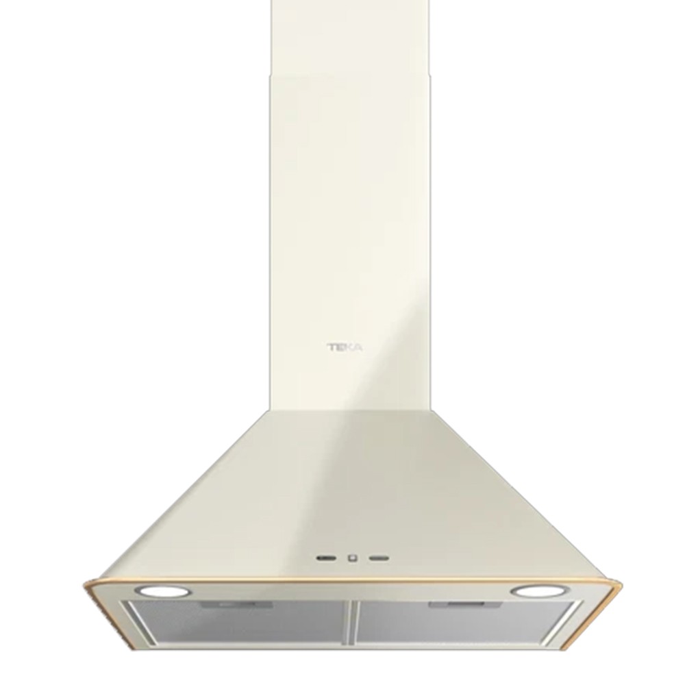 Απορροφητήρας Καμινάδα Τοίχου TEKA 4 Ταχύτητες με Παραδοσιάκο Design 600m3/h 60cm DOS 60.2 VN Μπεζ 113010007