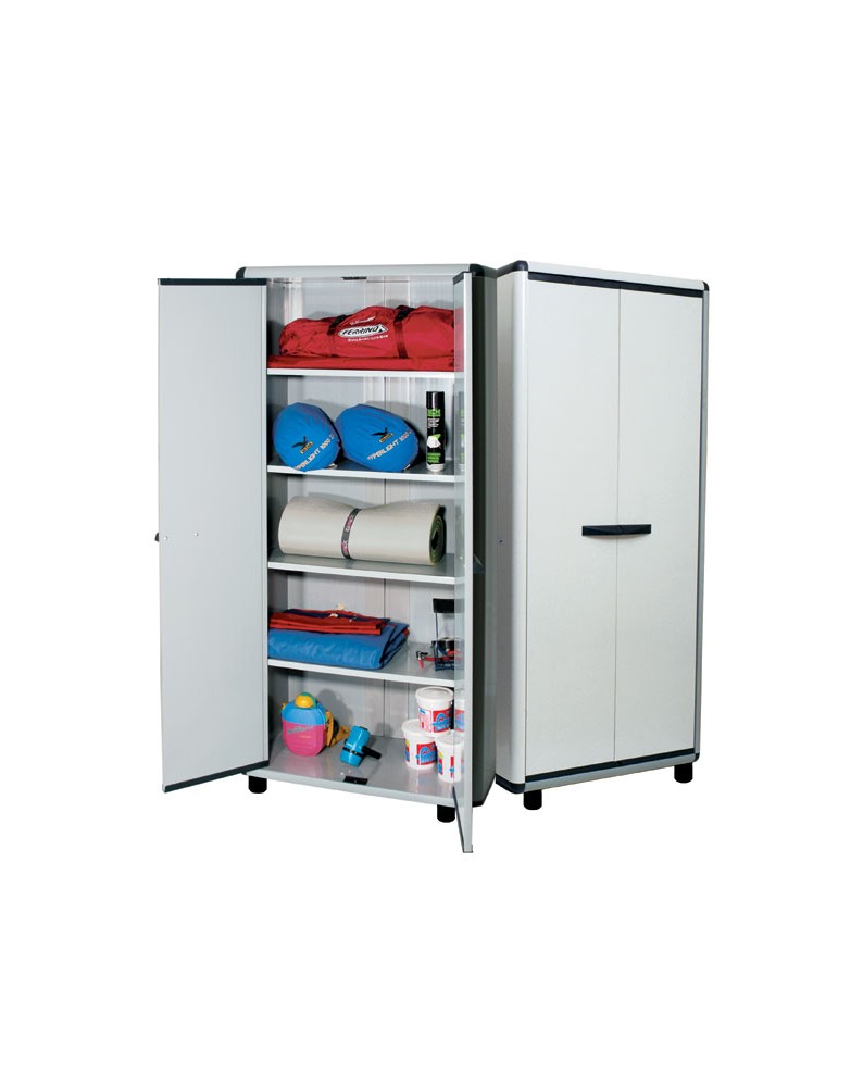 Ντουλάπα "ECO" από PVC σε χρώμα γκρι/ανθρακί 63x39x175