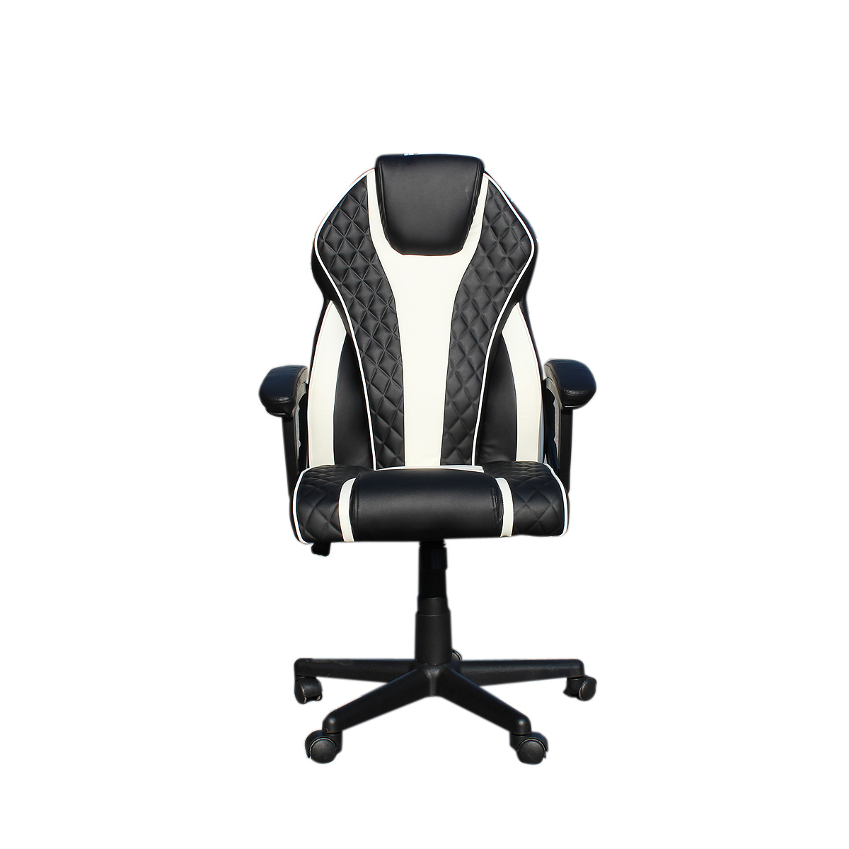 Πολυθρόνα "GAMING" από PVC σε χρώμα μαύρο/λευκό 67x72x127/137 - Image 2