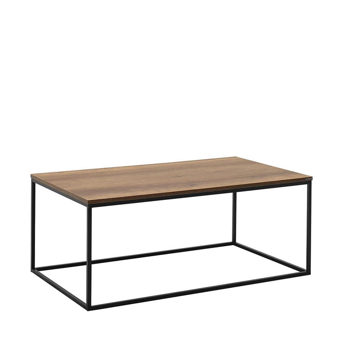 Τραπέζι σαλονιού SQUARE σε καρυδί/μαύρο 100x60x42