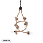 HAMTINE Vintage Κρεμαστό Φωτιστικό Οροφής με Ντουί Μαύρο & Μ