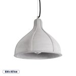 TRIBECA Μοντέρνο Κρεμαστό Φωτιστικό Οροφής με Ντουί Γκρι