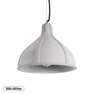 TRIBECA Μοντέρνο Κρεμαστό Φωτιστικό Οροφής με Ντουί Γκρι