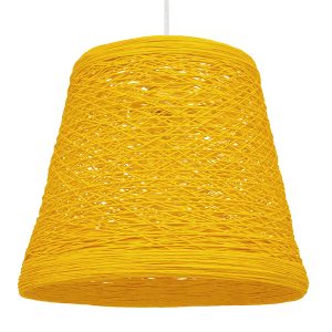 PLAYROOM Vintage Κρεμαστό Φωτιστικό Οροφής με Ντουί Κίτρινο