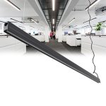 OFFICE -P Γραμμικό Κρεμαστό Φωτιστικό Linear LED 18W 2230lm 120° AC 220-240V Μ120 x Π2 x Υ4cm Ψυχρό Λευκό 6000K - Μαύρο