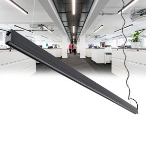 MARKET -P Γραμμικό Κρεμαστό Φωτιστικό Linear LED 18W 2200lm 60° AC 220-240V Μ120 x Π2 x Υ4cm Φυσικό Λευκό 4500K - Μαύρο