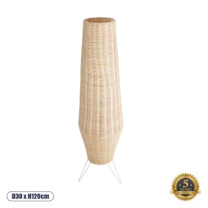 BOLSON Boho Επιδαπέδιο Φωτιστικό με Ντουί 1 x E27 AC 220-240V IP20 - Μπεζ & Λευκό - Μ30 x Π30 x Υ120cm