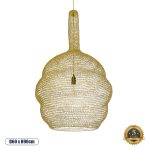 KENTUCKY Vintage Κρεμαστό Φωτιστικό Οροφής Χρυσό Μ60xΠ60xΥ90cm