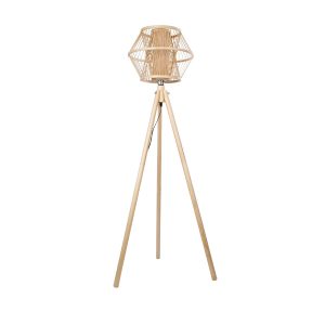 POPPY Boho Επιδαπέδιο Φωτιστικό με Ντουί 1 x E27 AC 220-240V IP20 - Μπεζ - Μ58 x Π58 x Υ151cm