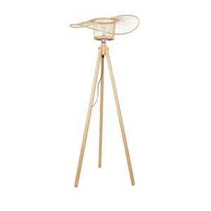 POPPY Boho Επιδαπέδιο Φωτιστικό με Ντουί 1 x E27 AC 220-240V IP20 - Μπεζ - Μ58 x Π58 x Υ138cm