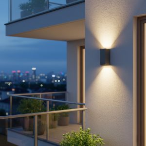 kelvo® BURANO KLV- Φωτιστικό Τοίχου / Απλίκα για 2 Λάμπες MR16 με Ντουί GU10 AC 220-240V Αδιάβροχο IP65 - Γκρι Ανθρακί Ματ - Μ8 x Π8 x Υ15cm