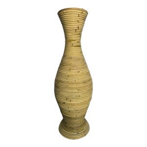 Βάζο Virnia pe rattan φυσικό Φ40x70εκ