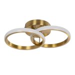 CORa Μοντέρνο Φωτιστικό Οροφής LED Ρυθμιζόμενο Λευκό Χρυσό