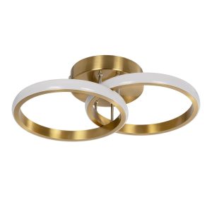 CORa Μοντέρνο Φωτιστικό Οροφής LED Ρυθμιζόμενο Λευκό Χρυσό