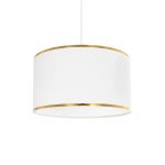 LOFTY Μοντέρνο Κρεμαστό Φωτιστικό Οροφής με Ντουί 1 x E27 AC 220-240V IP20 - Λευκό - Μ37 x Π37 x Υ21cm