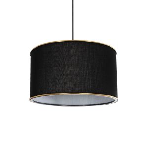 LOFTY Μοντέρνο Κρεμαστό Φωτιστικό Οροφής με Ντουί 1 x E27 AC 220-240V IP20 - Μαύρο - Μ37 x Π37 x Υ21cm