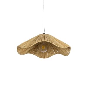 PAJERO Boho Κρεμαστό Φωτιστικό Οροφής Μονόφωτο 1 x E27 AC 220-240V IP20 Μπεζ - Μ50 x Π50 x Υ22cm