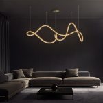 kelvo® Κρεμαστό Φωτιστικό Οροφής LED 65W 6500lm Χρυσό Πλατίνα