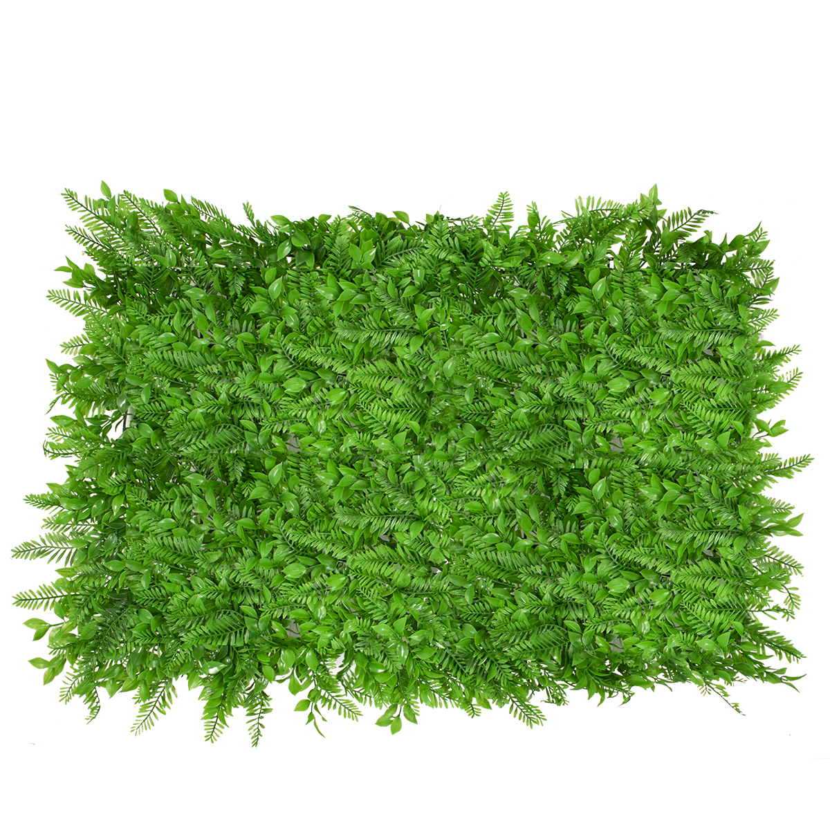FERN Τεχνητό Πάνελ Φυλλωσιάς / Κάθετος Κήπος Βασιλική Φτέρη & Ίληξ - Πράσινο - Μ60 x Π9 x Υ40cm