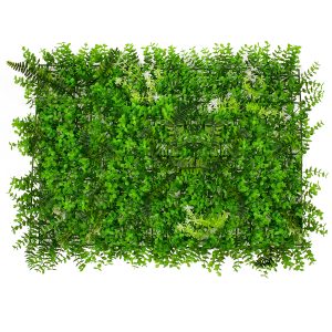BUXUS Τεχνητό Πάνελ Φυλλωσιάς / Κάθετος Κήπος Καυκάσιο Πυξάρι, Φτέρη & Tokyo Sun - Πράσινο - Μ60 x Υ9 x Π40cm - Πράσινο - Μ60 x Υ9 x Π40cm