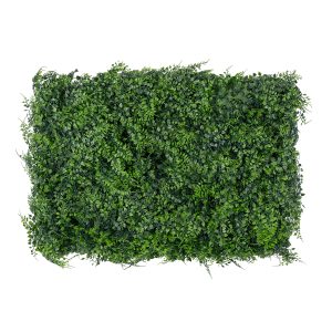 LEYLAND Τεχνητό Πάνελ Φυλλωσιάς / Κάθετος Κήπος Λέιλαντ & Νάνος Κισσός - Πράσινο - Μ60 x Υ9 x Π40cm