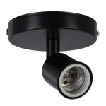 SARA Μοντέρνο Φωτιστικό Οροφής με Ντουί Μαύρο