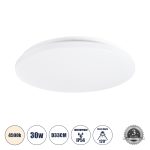 CELANO Φωτιστικό Πλαφονιέρα Οροφής LED 30W 2850lm IP54 Λευκό