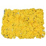 Συνθετικό Πάνελ Λουλουδιών - Κάθετος Κήπος Ορτανσία Κίτρινο Μ60 x Υ40 x Π5cm