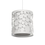 PETAL Μοντέρνο Κρεμαστό Φωτιστικό Οροφής με Ντουί 1 x E27 AC 220-240V IP20 - Λευκό - Μ23 x Π23 x Υ30cm