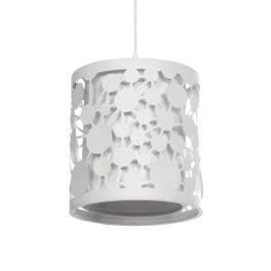 PETAL Μοντέρνο Κρεμαστό Φωτιστικό Οροφής με Ντουί 1 x E27 AC 220-240V IP20 - Λευκό - Μ23 x Π23 x Υ30cm