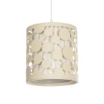 PETAL Μοντέρνο Κρεμαστό Φωτιστικό Οροφής με Ντουί 1 x E27 AC 220-240V IP20 - Μπεζ - Μ23 x Π23 x Υ30cm